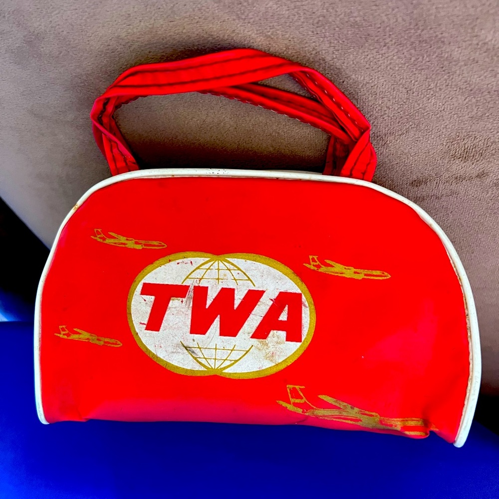 Vintage TWA child’s handbag.  I received this on a flight probably in the 60’s